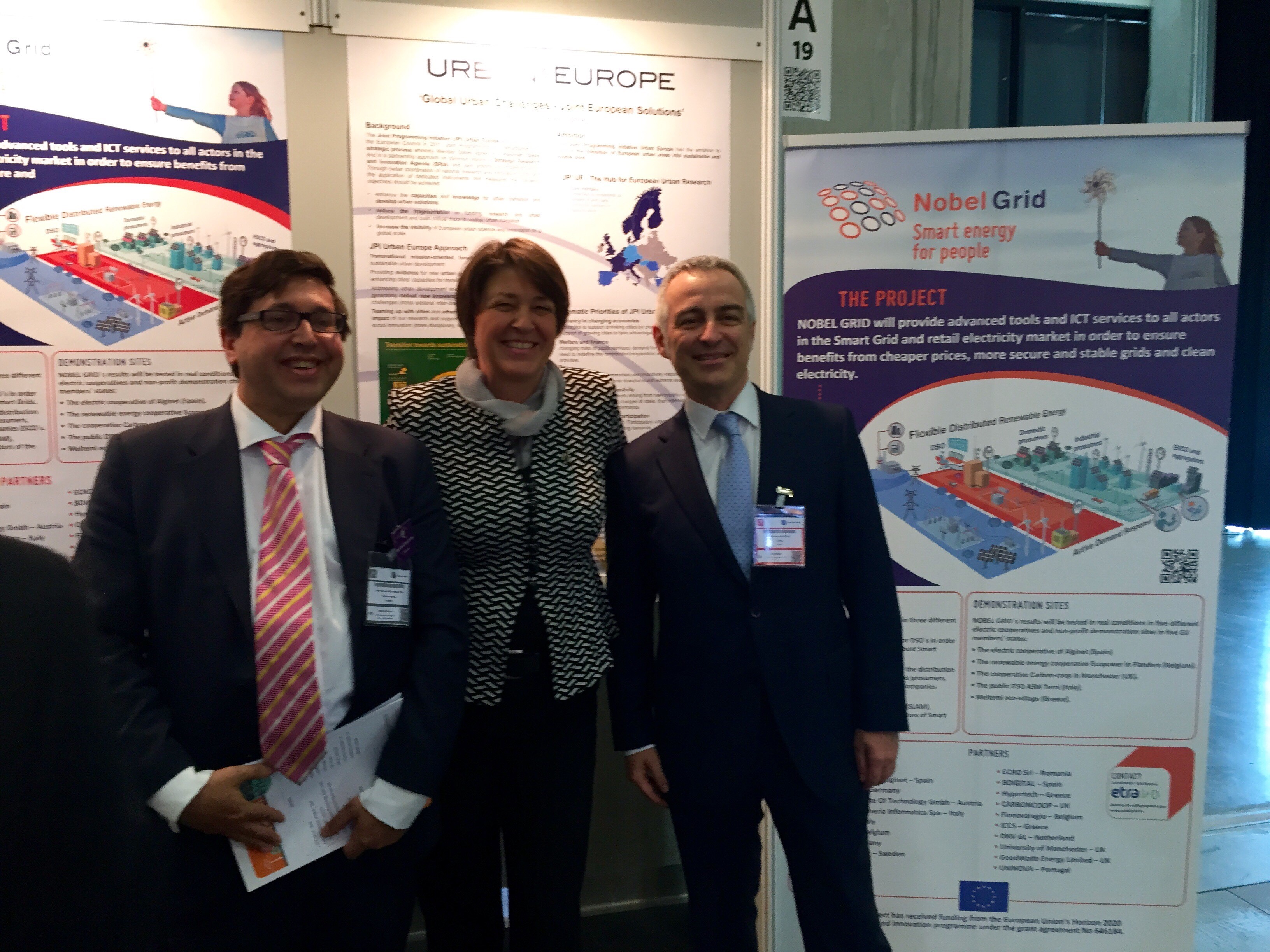 Commissioner Bulc visited Nobel Grid stand at the Metropolitan Solutions in Berlin